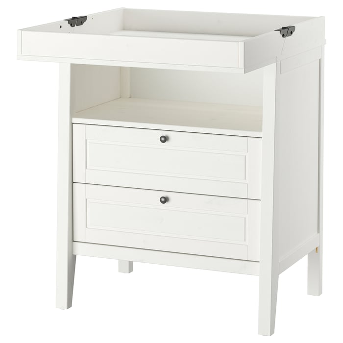 SUNDVIK changing table/chest, white IKEA