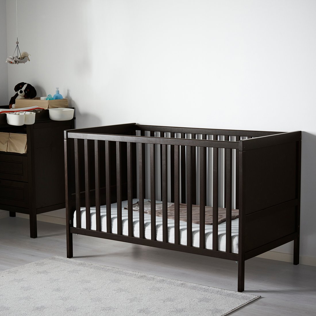 SUNDVIK Crib, blackbrown, 27 1/2x52" IKEA