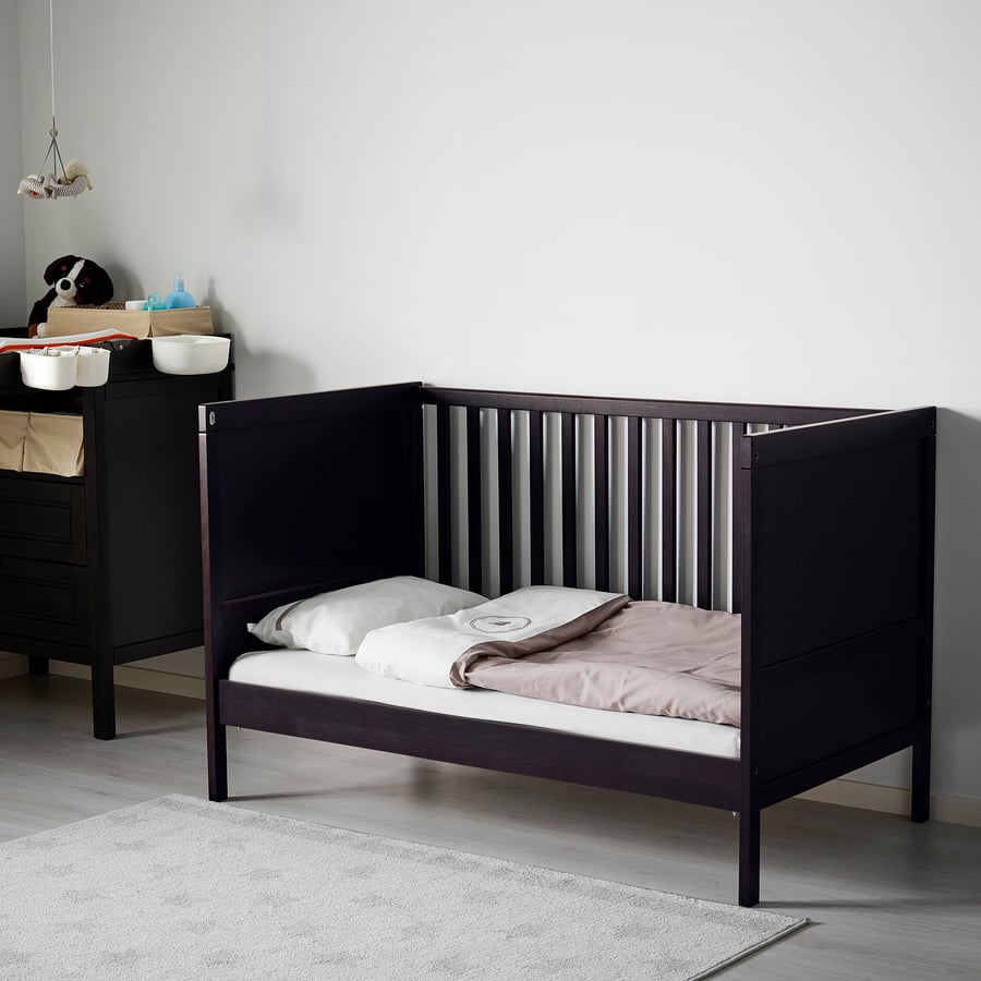 SUNDVIK Crib, blackbrown, 27 1/2x52" IKEA