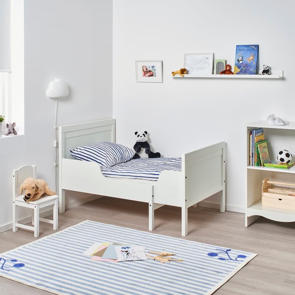 SUNDVIK Extendable bed frame, white IKEA