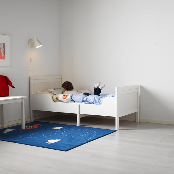 SUNDVIK Extendable bed frame white IKEA