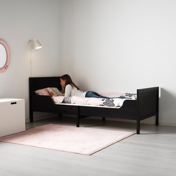 SUNDVIK Extendable bed frame blackbrown IKEA