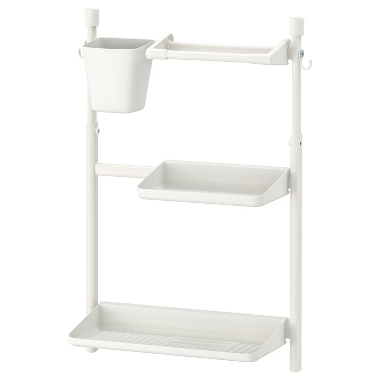 SUNNERSTA kitchen organizer set, no drill/dish drnr/shlf/kitch roll ...