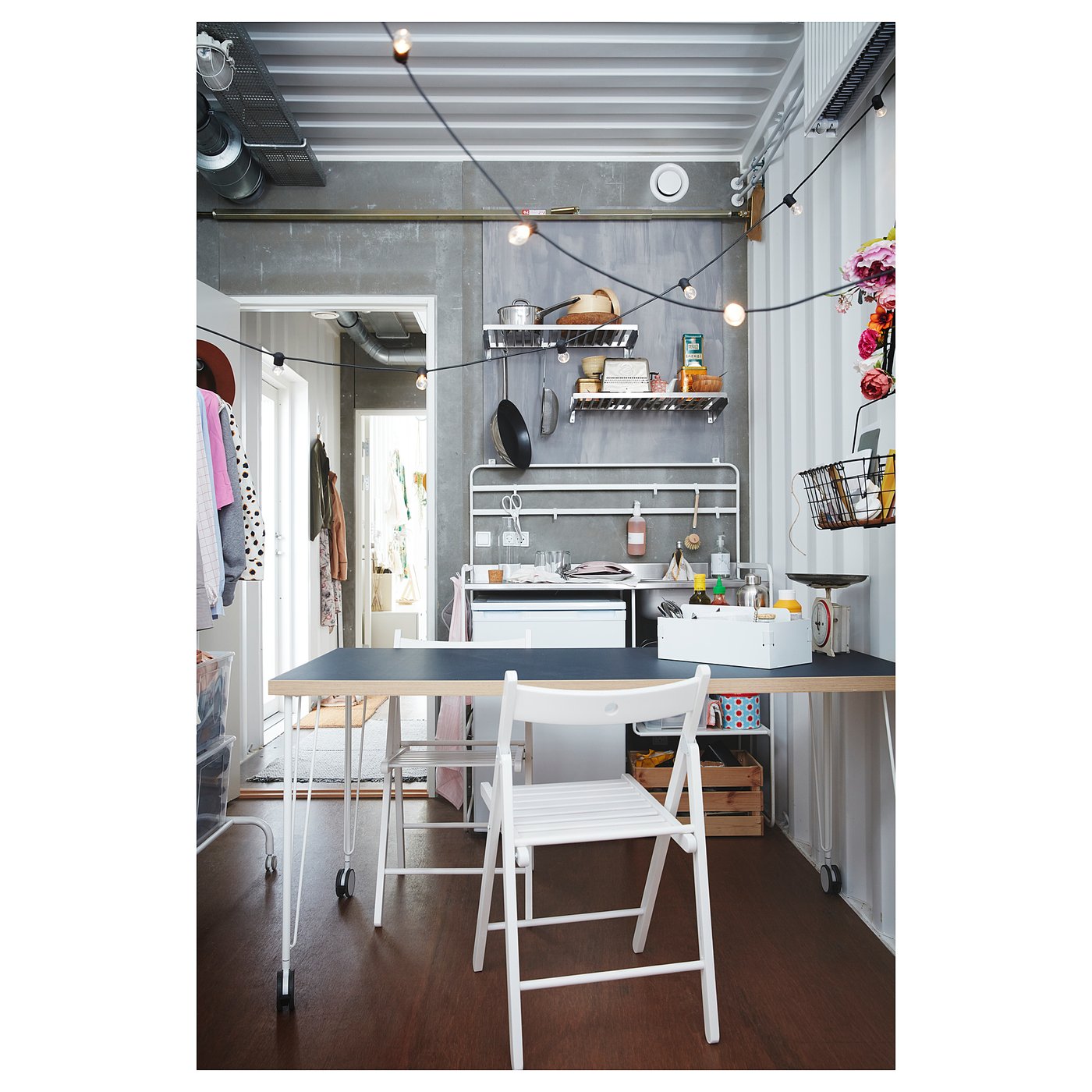 SUNNERSTA kitchenette, 441/8x22x543/4