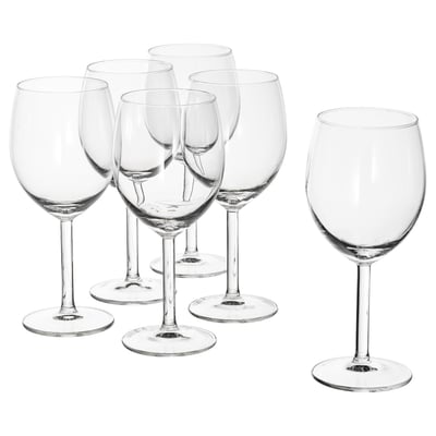 SVALKA Wine glass, clear glass, 10 oz