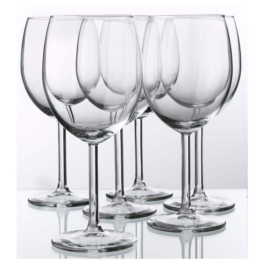 SVALKA Wine glass, clear glass IKEA