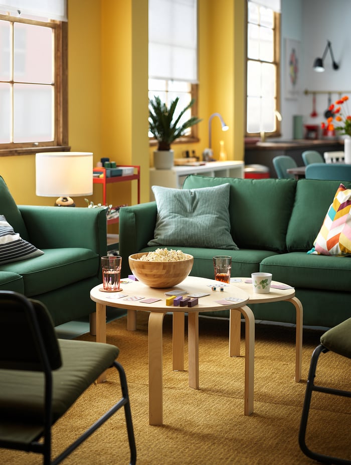 SVALSTA Nesting tables, set of 2, birch veneer IKEA