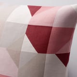 SVARTHÖ Cushion cover, pink/beige, 20x20 "