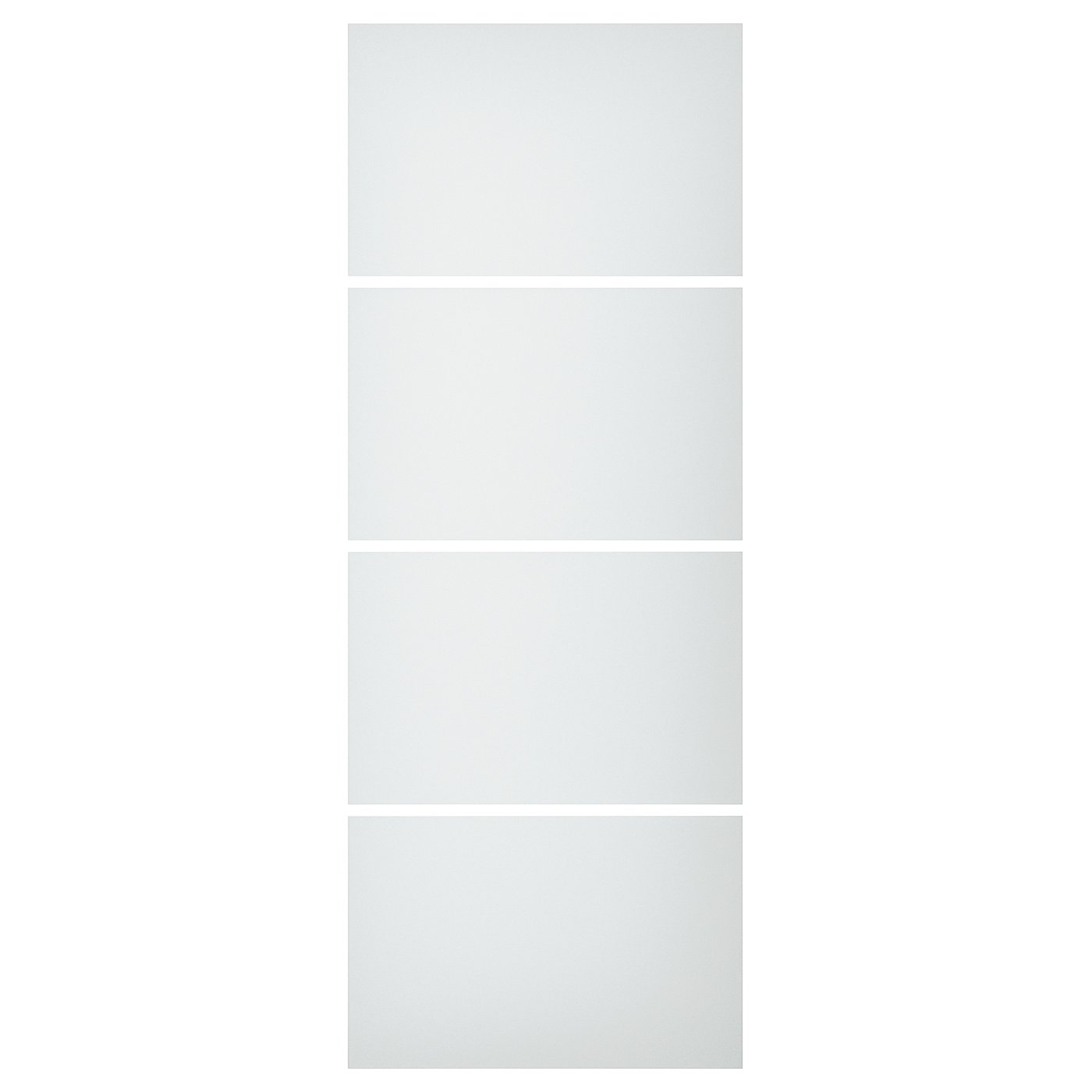 SVARTISDAL 4 panels for sliding door frame, white paper effect