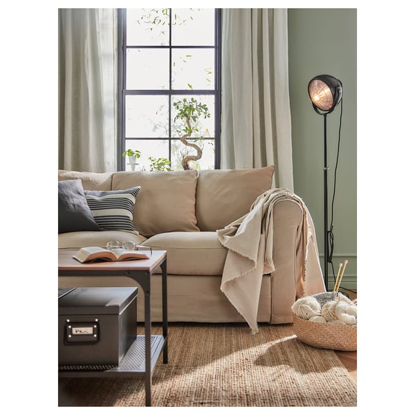 SVARTNORA floor lamp with LED bulb, black IKEA