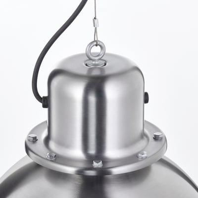 SVARTNORA Pendant lamp, stainless steel effect, 15 "