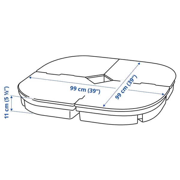 SVARTÖ Umbrella base, dark gray IKEA
