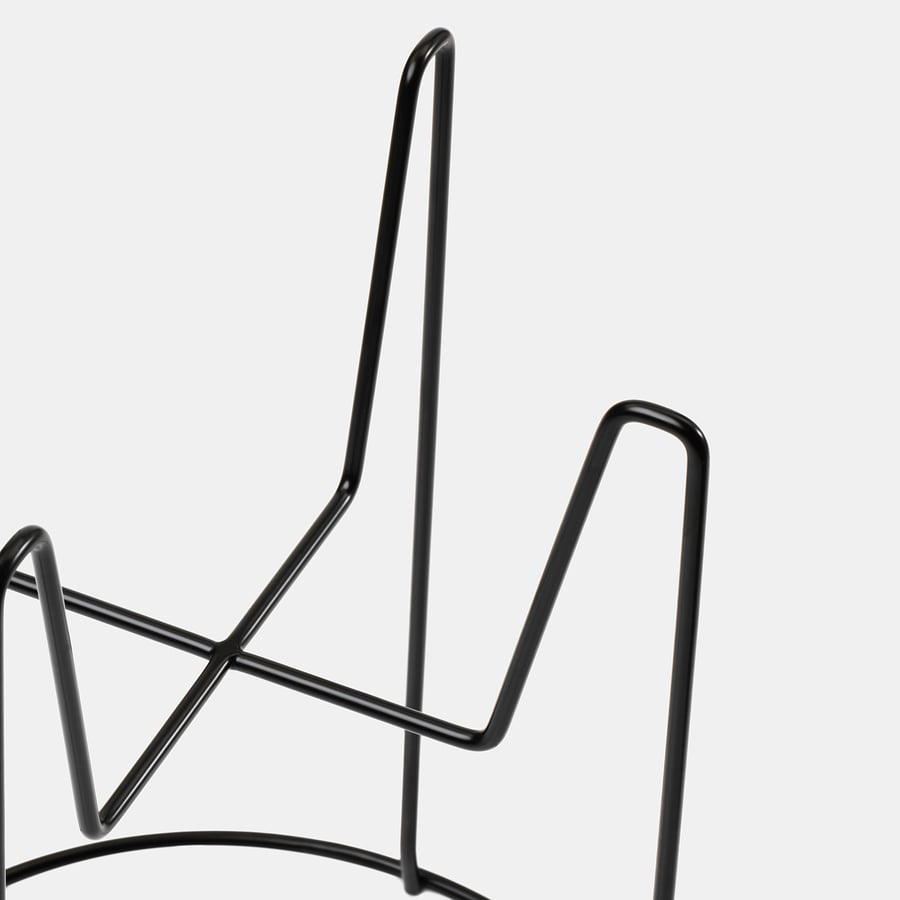 SVARTPEPPAR Plant stand, indoor/outdoor black, 12 ½" IKEA