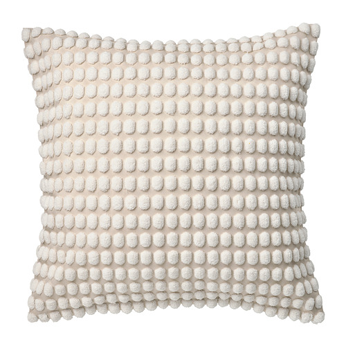 SVARTPOPPEL Cushion cover, off-white, 20x20 "