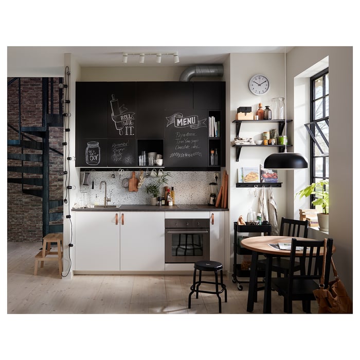 SVARTRÅ LED string light with 12 lights, black/outdoor IKEA