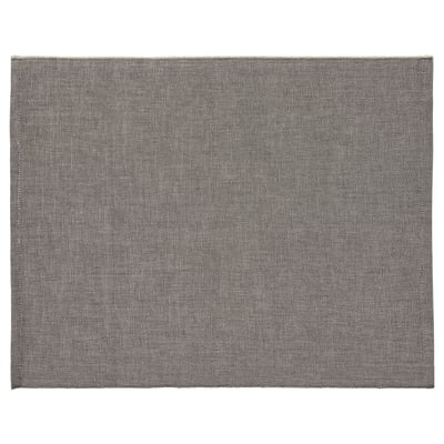 SVARTSENAP Placemat, gray, 14x18 "