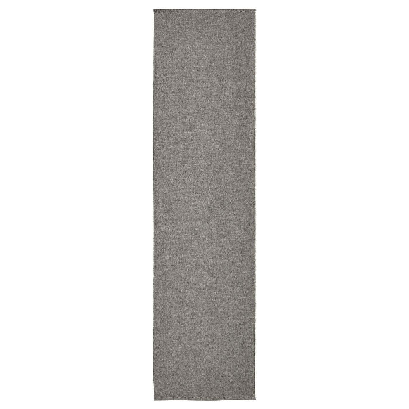 SVARTSENAP table runner, gray, 14x51