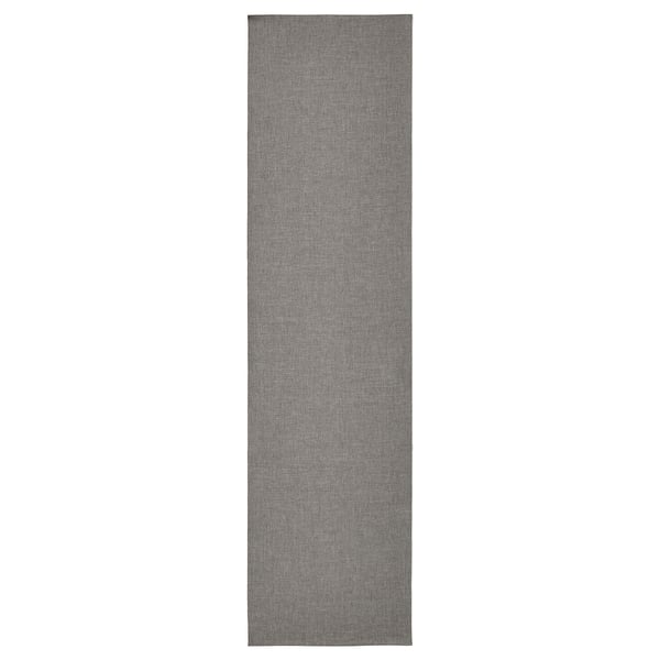 SVARTSENAP Table runner, gray, 14x51