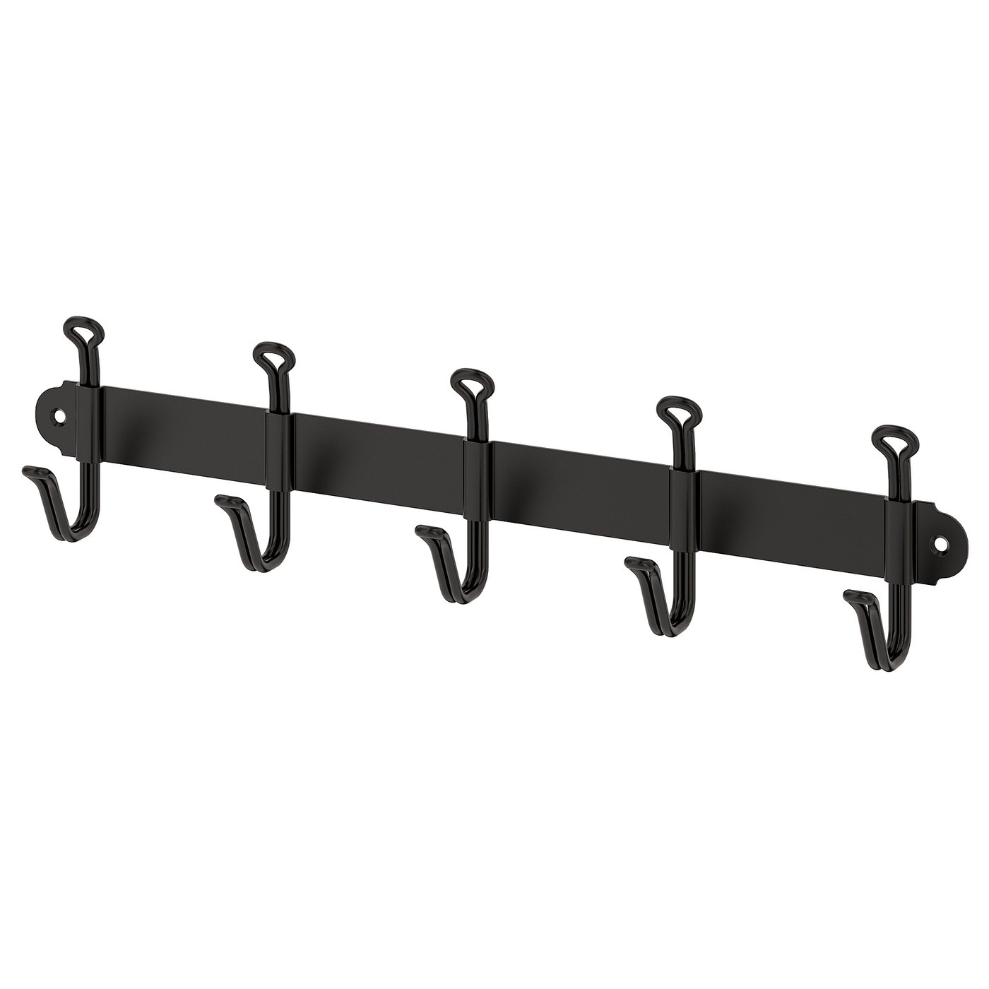 SVARTSJÖN Hook rack, black IKEA