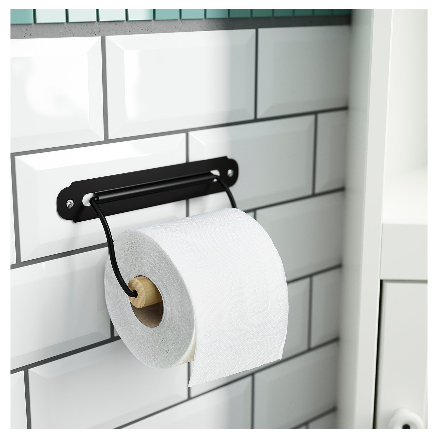 Svartsjon Toilet Roll Holder Black Ikea