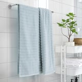 SVENSKFIBBLA Bath sheet, light blue, 39x59 "