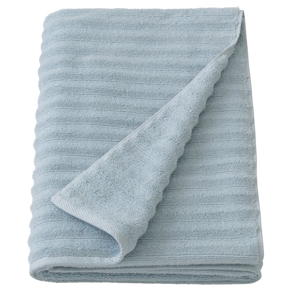 SVENSKFIBBLA Bath sheet, light blue, 39x59 "