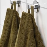 SVENSKFIBBLA Bath sheet, yellow/green, 39x59 "