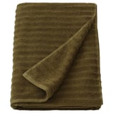 SVENSKFIBBLA Bath sheet, yellow/green, 39x59 "