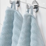 SVENSKFIBBLA Hand towel, light blue, 16x28 "