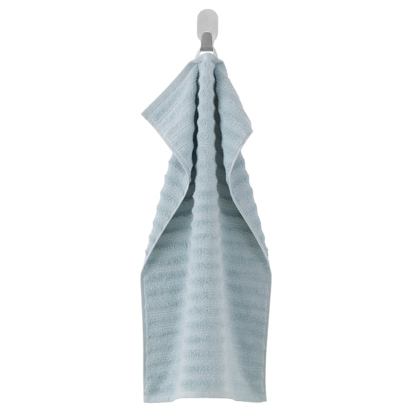 SVENSKFIBBLA Hand towel, light blue, 16x28 "