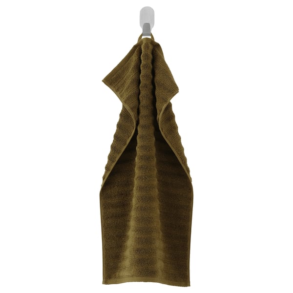 SVENSKFIBBLA Hand towel, yellow/green, 16x28 "