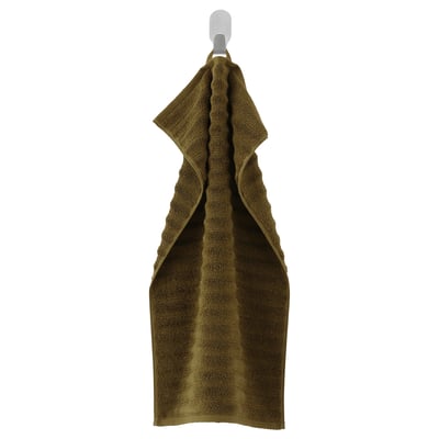 SVENSKFIBBLA Hand towel, yellow/green, 16x28 "