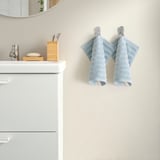SVENSKFIBBLA Washcloth, light blue, 12x12 "