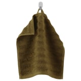 SVENSKFIBBLA Washcloth, yellow/green, 12x12 "