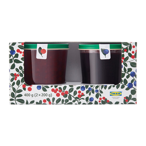 SYLT LINGON & SYLT BLÅBÄR Lingonberry & blueberry jam IKEA