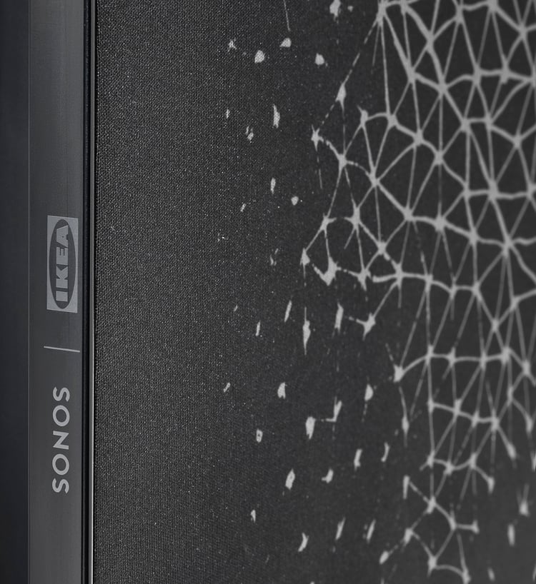 SYMFONISK Picture frame with WiFi speaker, black/smart IKEA