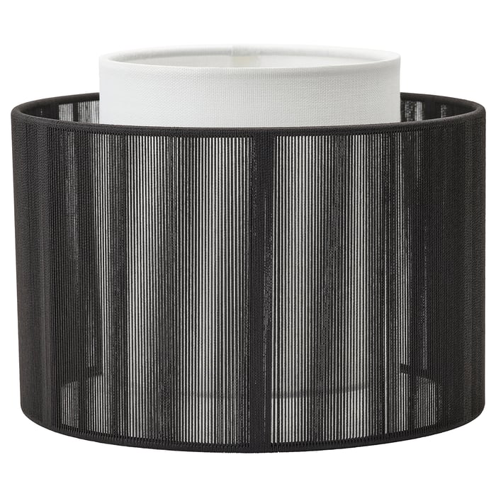 SYMFONISK shade for speaker lamp base, textile/black IKEA
