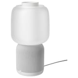 SYMFONISK Sonos speaker lamp, glass shade, white