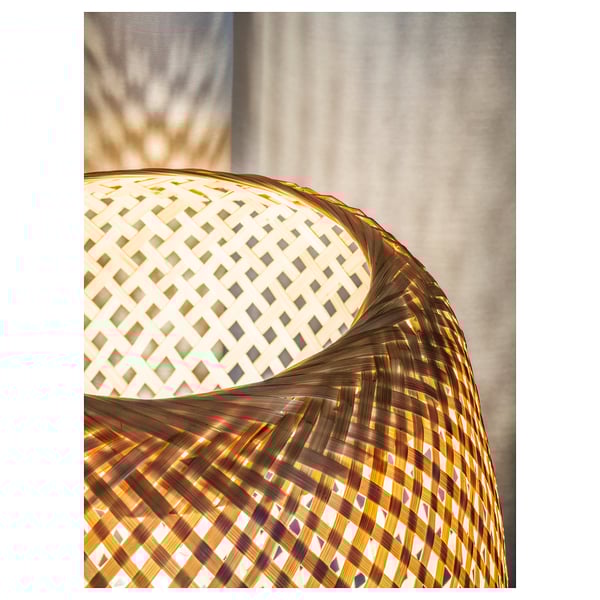 SYMFONISK Sonos speaker lamp w bamboo shade