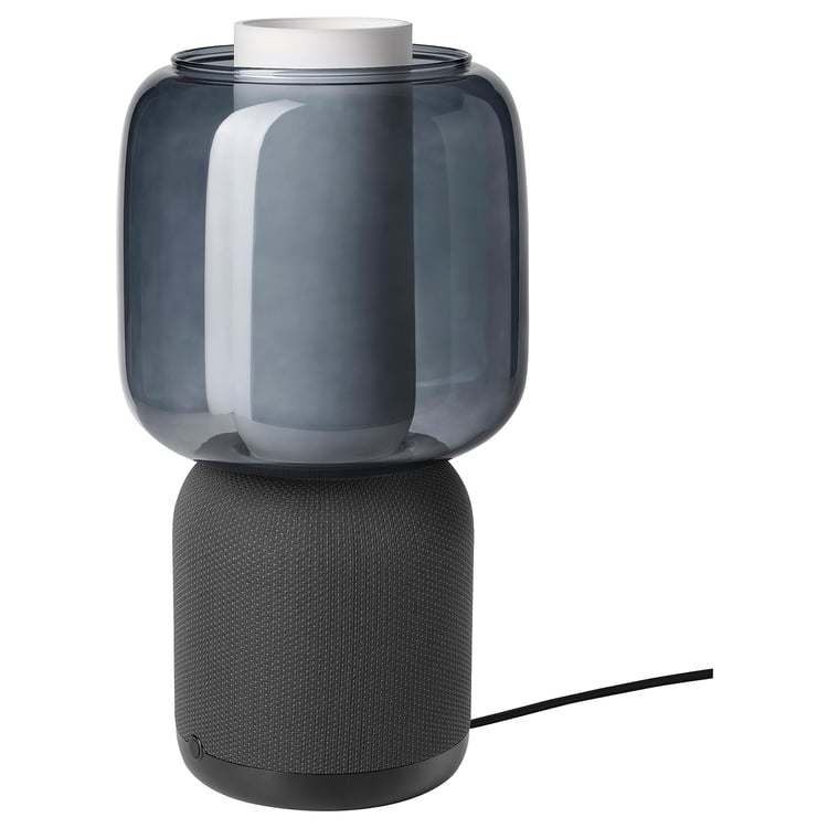 SYMFONISK Speaker lamp w WiFi, glass shade, black IKEA
