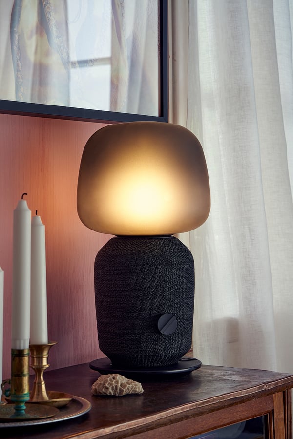 Symfonisk Table Lamp With Wifi Speaker Black Learn More Ikea