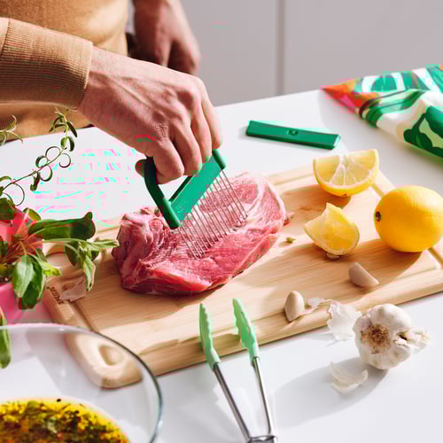 TABBERAS Food slicing assistant, green IKEA