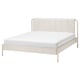 TÄLLÅSEN Upholstered bed frame, Kulsta light beige/Luröy, King