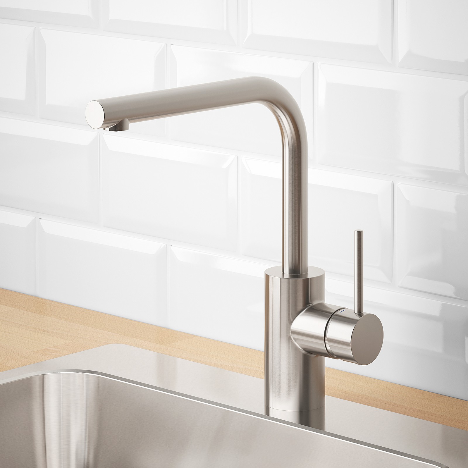 TÄMNAREN Kitchen faucet w sensor, stainless steel color IKEA