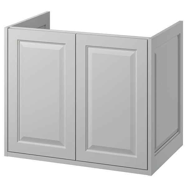 TÄNNFORSEN Bathroom vanity with doors, light gray, 30x21x25 1/8 "