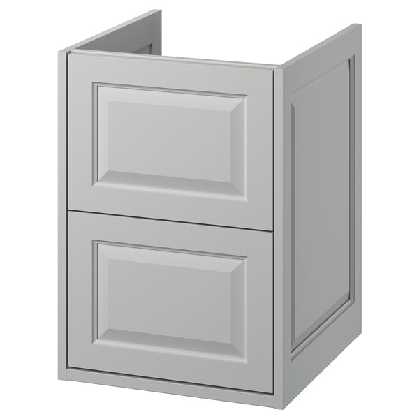 TÄNNFORSEN Bathroom vanity with drawers, light gray, 18x21x25 1/8 "
