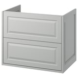 TÄNNFORSEN Bathroom vanity with drawers, light gray, 30x21x25 1/8 "