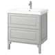TÄNNFORSEN / ORRSJÖN Bathroom vanity with sink & faucet, light gray, 31x21 3/4x34 5/8 "