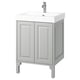 TÄNNFORSEN / ORRSJÖN Bathroom vanity with sink & faucet, light gray, 25x21 3/4x34 5/8 "
