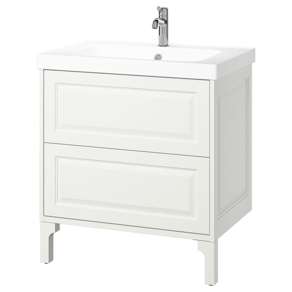 TÄNNFORSEN / ORRSJÖN Bathroom vanity with sink & faucet, white, 31x21 3/4x34 5/8 "